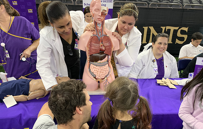 SU Health New Orleans Nurisng faculty and staff at STEMFEST